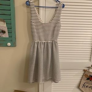 Navy/White striped dress